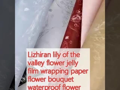 Lizhiran lelie van de vallei bloem gelatine film wikkelpapier bloem boeket waterdicht bloem papier bloemenwinkel bloemen wikkelpapier