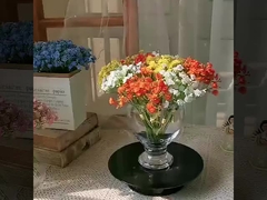 Handgeschreven mini sterrenhemel, lente kleuren, sterren, gesimuleerde bloemen, valse bloemen, Artificia