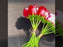 Groothandel van ruitensimulaties met 7 hoofden, keizerlijke rozen, rozenboeketten voor huis, hotel, bruiloft