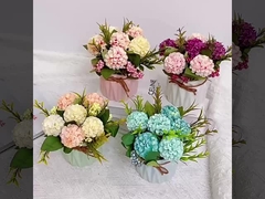 Groothandel in kunstbloemen, hydrangea-potplanten, decoratieve artikelen voor woonkamers en dinia