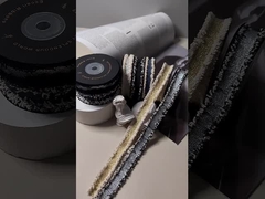 Koreaans veelkleurig lint met kleine geurige bloemenrandjes, bont en ruwe randen, kleding accessoire