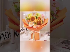 Geweven bloemen van zonnebloemwol, eindprodukten, afstuderen, grensoverschrijdende uitvoer