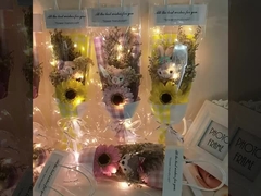Valentijnsdag 520 Zonnebloem Sunflower Slemt Sky Doll Bouquet Gift voor vriendje, vrouw en beste frie