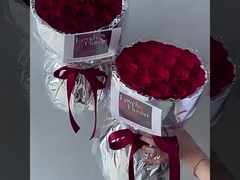 Zilveren spiegelbloemenverpakkingspapier, reflecterend spiegelpapier, PVC-tinfolie, waterkrema