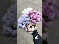 27 koppen kunstbloemen boeket van thee roos, Lafite, kunstbloemen bruiloft boeket, woninginrichting