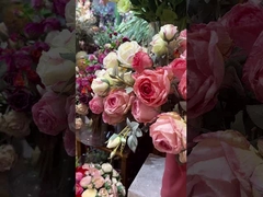 Roos-simulatie nep bloemen eettafel, salontafel decoratie boeket, high-end gevoel, verkoold