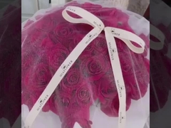 Fabrieksdirecte verkoop van lichte luxe serie dubbelzijdig gouden papier bloemenmateriaal, Koreaans