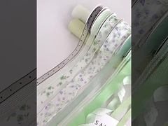 Mint Manbo Ribbon Flower Bouquet Float Handgemaakt Bloemen Design DIY Gift Cake Pack Decoratieve riem