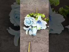 Simulatie Bloemen Europese Rose Lily Combinatie Boeket Huwelijk Huisdekoratie Decoratie Cross bo