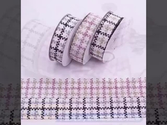 4cm wafel wol geweven riem DIY kleine geurige stijl Qianniao raster haar accessoire boog geweven riem