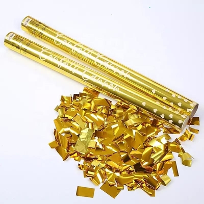 Goede prijs. In het groot aangepast gouden veilig en milieuvriendelijk confettienkanon voor partij online
