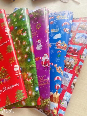 kopen Populair de Omslagdocument van de Ontwerpgift Kerstmisontwerp van Broodjesgrootte 50cm*70cm online manufacture