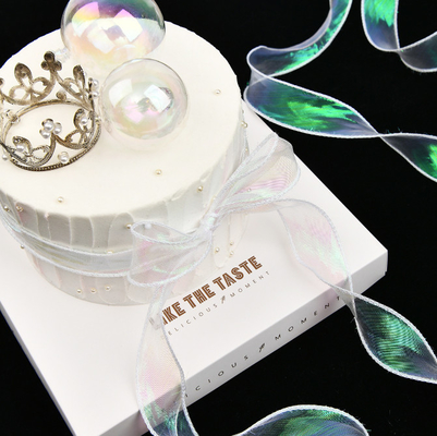 Goede prijs Van de Dozenmesh flowers gifts ribbons illusion van de boekettencake van de de Vissenstaart Linten 3cm online