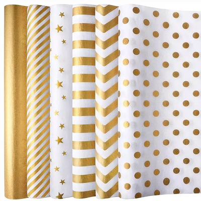 kopen Op maat gemaakt Glitter Gift Wrapping Paper Recyclebaar OEM / ODM online manufacture