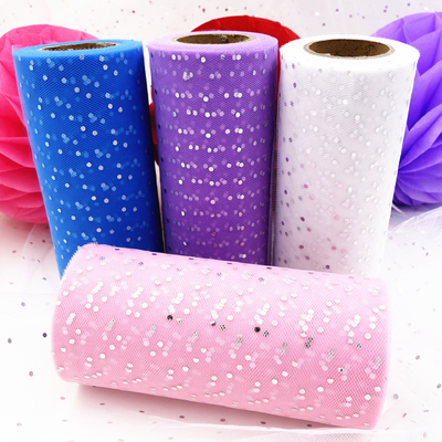 Goede prijs. Glitter Pattern Organza Roll Stof 100Y Lengte Ideaal voor ambachtelijke projecten online