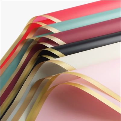 Goede prijs. Goudrand Bloem Verpakkingspapier Waterdicht Bloemen Boeket Verpakkingspapier Koreaans Matt Flim online