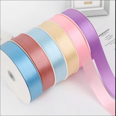 kopen Dubbelzijdig en enkelzijdig satin lintrol voor cadeauverpakking klant aanpassing online manufacture