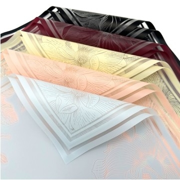 kopen Mulan Jelly Film Waterdicht Bloem Verpakkingspapier 57*57cm Meerdere kleuren voor Bloem Boeket Verpakkingsmateriaal online manufacture