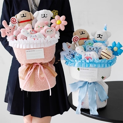 kopen Leuke puppy pop boeket verjaardagscadeau voor meisjes om te sturen naar hun beste vriendin pop creatieve Valentijnsdag online manufacture