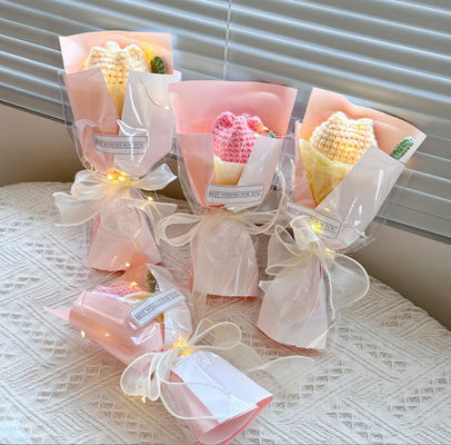 kopen Kleine maar opvallende 15x26cm gebreide tulp Kleine bloemstok in meerdere kleuren online vervaardiging