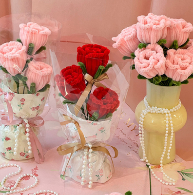 Goede prijs. Niu Niu Bang Pipe Cleaner Rose Bouquet Handgemaakte schoonheid voor uw huis online