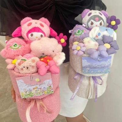 Goede prijs. 20x35cm Meerdere Kleuren Kuromi Pop Bouquet Perfect Geschenk Voor Je Vriendin Op Kinderdag online