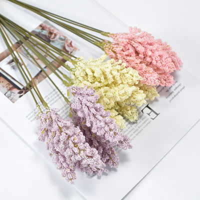 kopen Minimalistisch Fake Wheat Bouquet Realistisch Fake Bloemen 5x30cm Plastic online vervaardiging