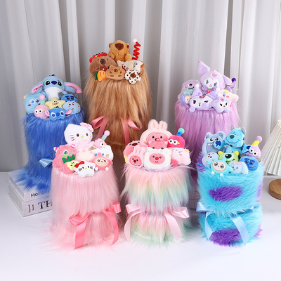kopen Langeharige Sulivan en Kabibala Plush Pop Bouquet Perfect cadeau voor kinderen op het afstuderen seizoen en Valentijnsdag 22x33cm online manufacture