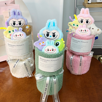 kopen 15x30cm Valentijnsdag Labubu Plush Pop Bouquet Pop Geschenk voor vriendin en beste vriend Verjaardagscadeau Variëteit Poppen online manufacture