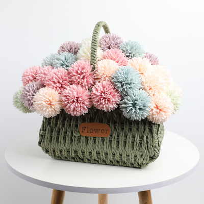 Goede prijs. PVC kunstmatige Chrysanthemum Ball Fake Bloem Boeket in levendige meerdere kleuren online