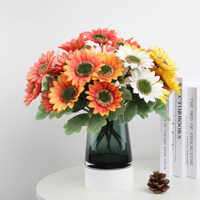 Goede prijs. 20x27 cm kunstmatige zonnebloem boeket gemaakt van duurzaam plastic voor duurzame schoonheid online