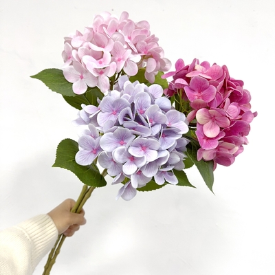 Goede prijs. Hydrangea Kunstbloem Boeket Mooie bruiloft Decoratie Variëteit Hydrangea Meervoudige kleur online