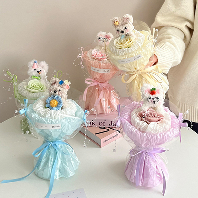 Goede prijs. Plush Sydney Paper Doll Twist Stick Puppy Oude Man Sneeuwman Boeket Ideaal Valentijnsdag Creatief Geschenk Voor Vriendin online