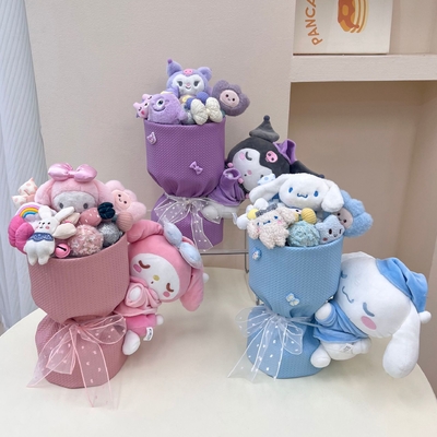 Goede prijs. Cartoon Kuromi Pop Bouquet Creatief Geschenk Verjaardagsgeschenk Bouquet voor vriendin Afsluiting Seizoen Valentijnsdag Geschenk online