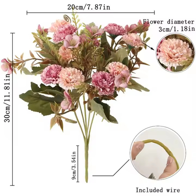 Goede prijs. Simulatie Zilveren Stoffige Roos Bruiloftsdecoratie Kerstfeest Rozenbloemen Goud Kunstmatige zijde Bloemen Boeket online