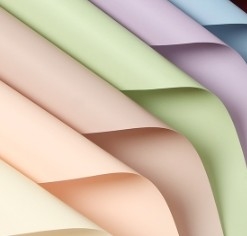 Goede prijs. Macaron massief kleur waterdicht bloemenverpakkingspapier online