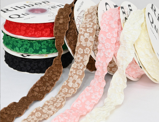Goede prijs. 2.5cm Half Satin Half Garne Verpakking Ribbon Bloem Bundel Verjaardagstaart Ribbon Handgemaakt Vlinder Knot Ribbon online