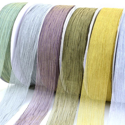 kopen 38mm breed Koreaans pleat organza handgemaakt lint vlinder boog haar clip accessoires groothandel online vervaardiging