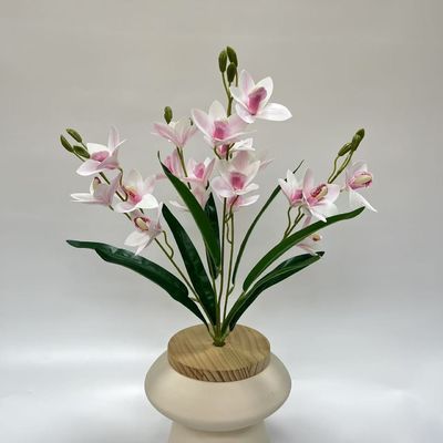 kopen Nieuw product Simulatie Bloem 5-Vork Bundle Huilan Woonkamer Huis Inrichting Hotel Ornamenten Fotografie Decoratie Fake Boeket online vervaardiging