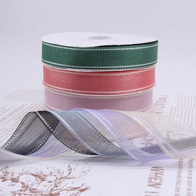 Goede prijs. High-end bloemenverpakking, Koreaans kantje, Eugen gaasband, 1 cm-3,8 cm cadeau decoratie verpakking, Sneeuw gaasband online