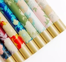 kopen Yuyin-papier Nationaal gekleurd pioen Vintage bloemenverpakkingspapier online manufacture