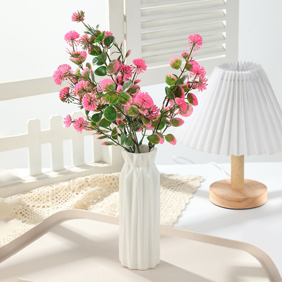 Goede prijs. Buitenhuis bruiloftsboeket bloembollen, kunstbloemen, bruiloftsfestival, huisversiering bloemen, groene planten, kunstbloemen van kunststof groothandel online