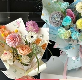 Goede prijs. Kleurrijke bloemige textuur waterdicht bloemenverpakkingspapier online