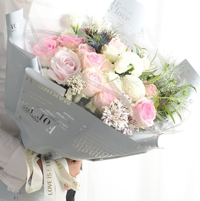 Goede prijs. Engels cellophane verdikt met 5,8 draden volledig transparant cellophane bloemenverpakkingspapier, bloemenwinkel bloemenkunstmaterialen online