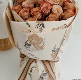Goede prijs. Dreamy Rose waterdicht bloemenverpakkingspapier online