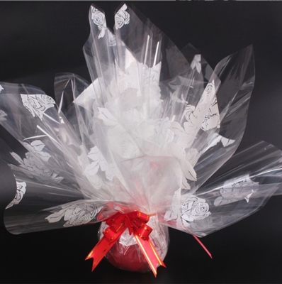 Goede prijs. Kerst Kerstfruitverpakkingspapier, bloemenverpakkingen, doorzichtig cellophane, Engels hartvormig 70# boeket cadeaupapier online