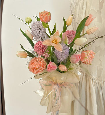 kopen Godinnenfeest Roze Paarse Groene Serie Ribbon voor Bloemen Boeket Bindend Bakken DIY Geschenk Materialen Multi materiaal 25m online vervaardiging