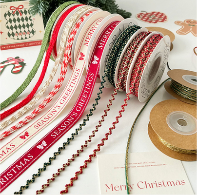 Goede prijs. Wintersneeuw Tijd Ribbon Flower Bundle Bow Tie Festival Atmosfeer Decoratie Handgemaakte DIY verpakkingsmaterialen online