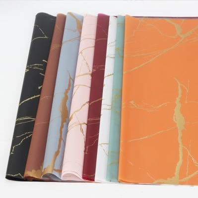 kopen Waterdicht Hansunosa Gouden Marmer Boeket Verpakkingspapier voor verse bloemen Bloemisten Verpakking Verscheepstijd 30-45Dagen online manufacture