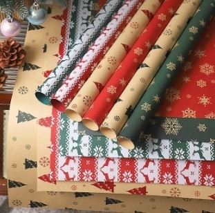kopen Kerstboom Bloem Verpakkingspapier Kraftpapier in Vele Kleuren voor Zelfgemaakte Arrangementen online manufacture